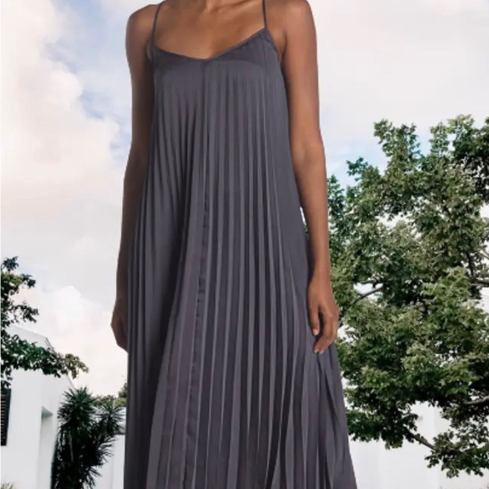 Club Monaco strappy pleated robe